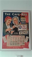Affiche publicitaire laminée, produits Reno, 1931