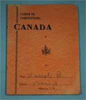 Cahier de composition Canada, Hilroy, 1967
Ref