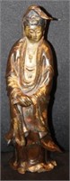 Antique Bronze Asian Lady Statue with broken foot