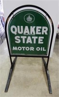QUAKER STATE MOTOR OIL SIDEWALK SIGN - PAINTED