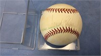 Baseball with Frank Robinson signature, in ball