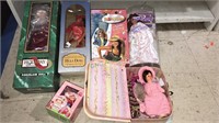 Group of vintage dolls summer new in the box