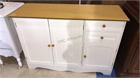 Two drawer/3 door kitchen serving cabinet, 31 x