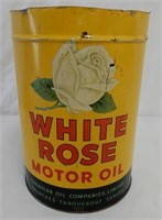 WHITE ROSE MOTOR OIL IMP. GAL. CAN