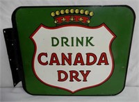 DRINK CANADA DRY PAINTED METAL FLANGE