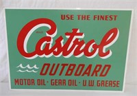 CASTROL OUTBOARD MOTOR OIL SST SIGN
