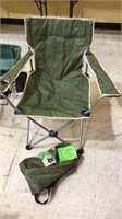 Full sling camping folding chair with travel bag,