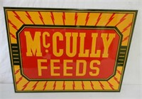 McCULLY FEEDS SST EMBOSSED SELF FRAMED SIGN