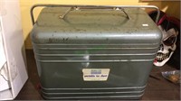 Vintage penny's portable ice chest, galvanized