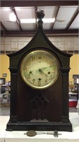 New Haven bracket mantel clock with gothic
