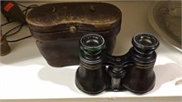 Antique Tiffany & Co binoculars with leather