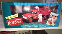Diecast Coca-Cola truck with vending machines and