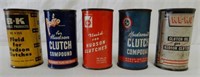 GROUPING OF 5 HUDSON CLUTCH COMPOUND TINS