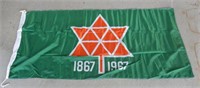 CENTENNIAL 72"  FLAG - 1867 TO 1967