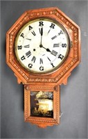 "Parry Buggies" Advertising Oak Wall Clock