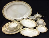 Large Czechoslovakia Porcelain Dinnerware