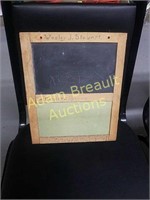 Vintage 10 x 12 small chalk/note board