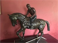 Sea Star Horse and Rider Statue 36"x34"