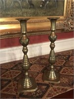 2 Brass Candle Sconces