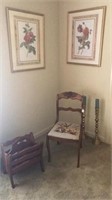 Candle holders, Chair, Picture