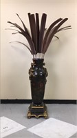 Monumental Antique Terra-cotta Vase with Dragons
