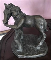 Horse and Girl Figurine