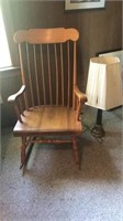 Rocking Chair and Lamp