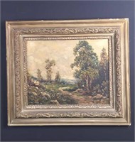 Antique oil painting in frame- signed