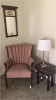 Mirror, Chair, table, Lamp