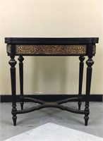 Extraordinary Brass Inlay Boulle Style Table