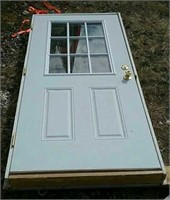 White Exterior Door