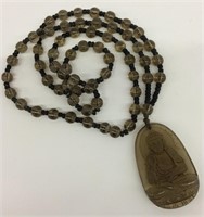 Oriental Beaded Necklace With Buddha Pendant