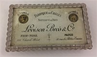 Levison Bros & Co. Glass Plaque