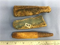 St. Laurence Island ivory artifacts: fire starter,