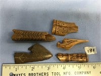 St. Laurence Island ivory artifacts: 5 artifacts w