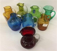 Group Of Mid Century Ohio Valley Glass Pitchers
