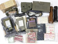 Vintage Military Radio Transmitters, Flashlights