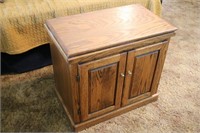 Wood Cabinet with Swivel Top