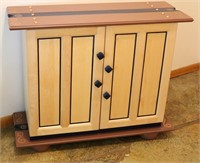 Wood Hall Cupboard w/ Adjustable Shelves