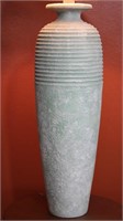 Vintage Textured Ceramic Tall Floor Lamp w/ Shade