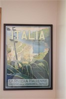 ITALIA LA RIVIERA Framed Print
