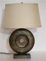 Modern Circle Lamp w/ Finial & Shade