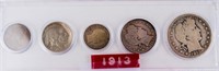 Coin United States 1913 Year Set with Silver Coins