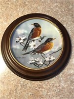"Robins with a Dogwood in Bloom" W.S. George Plate