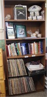 Wood Bookshelf w/ (4) Adjustable Shelves