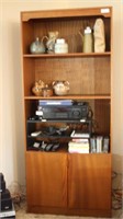 Wood Shelf Unit/ with Bottom Cabinet