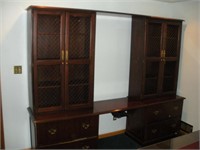 National Executive Brown Cherry Finish Credenza