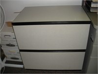 2 Drawer Lateral File Cabinet Formica 19 x 30 x