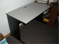 Black & Formica Side Work Table 26 x 48 x 29