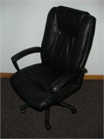 Black Office Chair Swivel Base on Casters